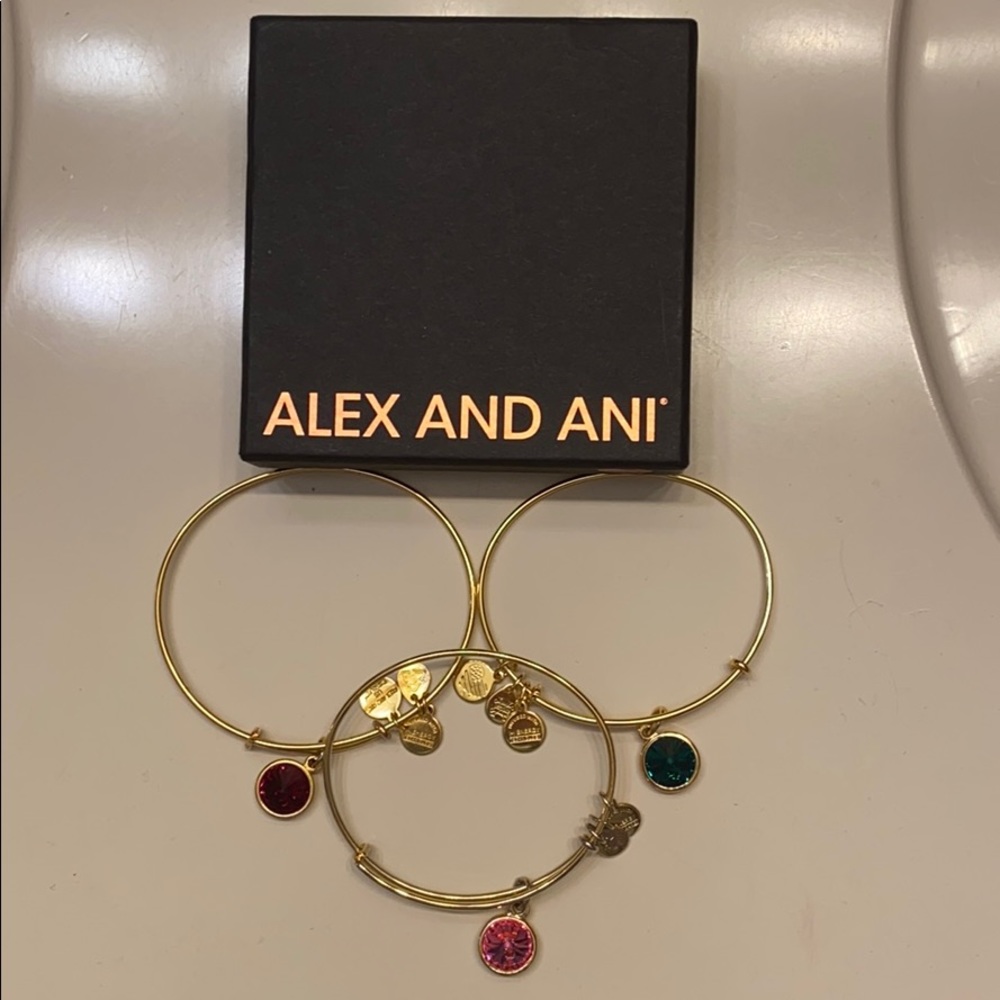 3 Alex and Ani bracelets